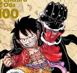 Luffy avec son poing gauche recouvert de fluide offensif noir